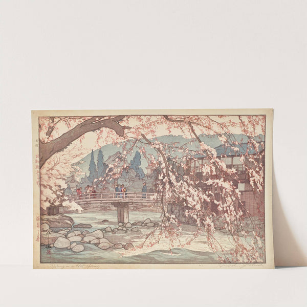 Onsen no haru (Spring in a hot spring) (1940) by Yoshida Hiroshi