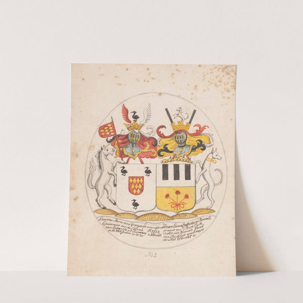 Ontwerp (2) voor alliantiewapen by Jan Brandes