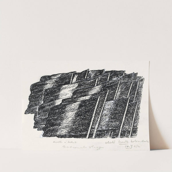 Ontwerp boekillustratie voor Alexander Cohen’s Van Anarchist tot Monarchist; Nationale Vlaggen (1891) by Leo Gestel