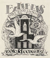 Ontwerp ex libris voor Dr. Otto Schoenewald