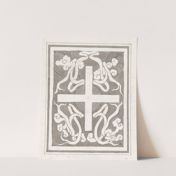 Ontwerp met een kruis (1874) by Carel Adolph Lion Cachet