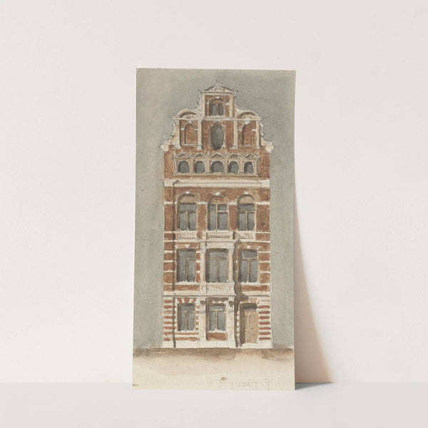 Ontwerp van de gevel van een stadshuis by Alexander Bleijs