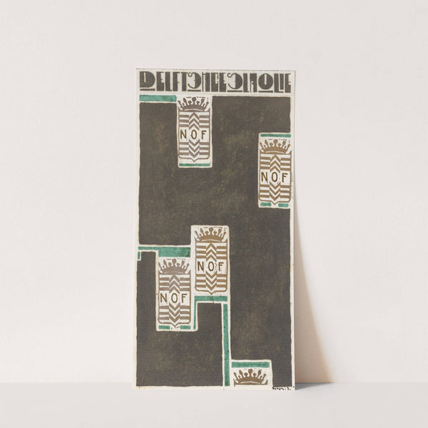 Ontwerp voor affiche voor Delftsche Slaolie by Reijer Stolk