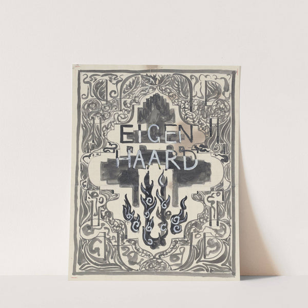 Ontwerp voor de omslag van Eigenhaard (1874) by Carel Adolph Lion Cachet