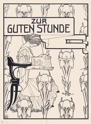 Ontwerp voor de omslag van het tijdschrift Zur guten Stunde