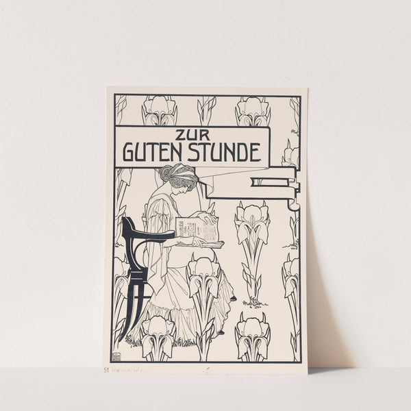 Ontwerp voor de omslag van het tijdschrift Zur guten Stunde (1887) by Ephraim Moshe Lilien