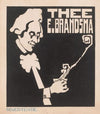 Ontwerp voor een advertentie van thee van E. Brandsma