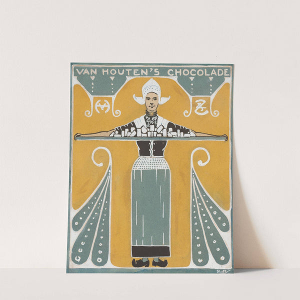 Ontwerp voor een advertentie voor Van Houten's Chocolade by Reinier Willem Petrus de Vries