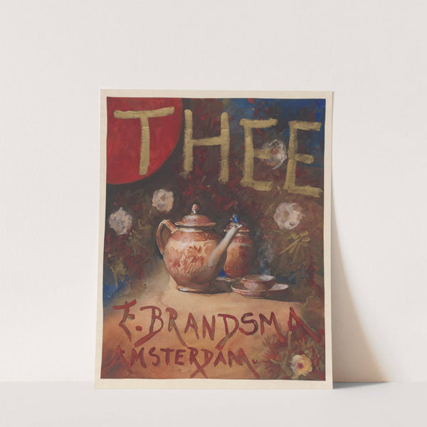 Ontwerp voor een affiche voor thee van E. Brandsma, Amsterdam by Theo Molkenboer