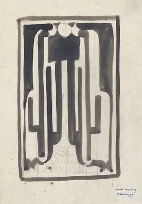 Ontwerp voor een boek uitgegeven door S.L. van Looy te Amsterdam