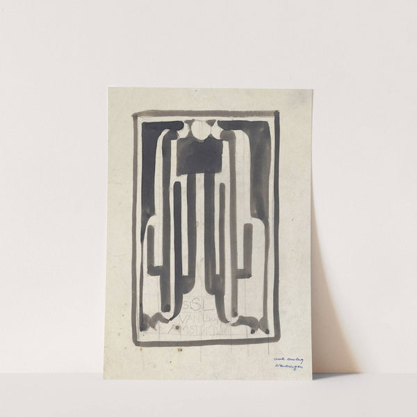 Ontwerp voor een boek uitgegeven door S.L. van Looy te Amsterdam (1874) by Carel Adolph Lion Cachet