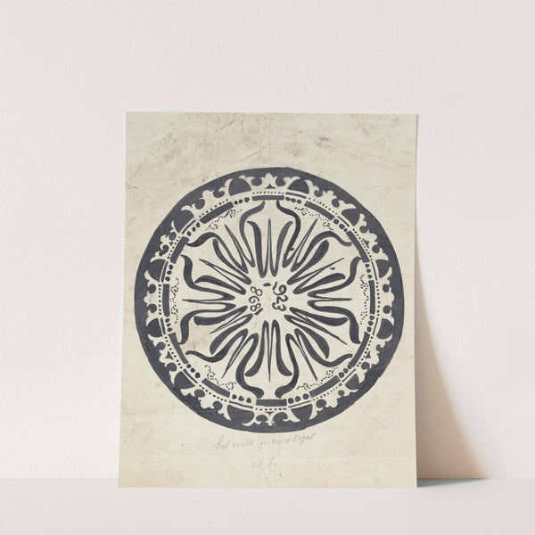 Ontwerp voor een bord ter gelegenheid van het zilveren jubileum van koningin Wilhelmina (1874) by Carel Adolph Lion Cachet