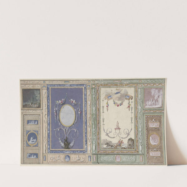 Ontwerp voor een kamerversiering (1767 - 1823) by Abraham Meertens