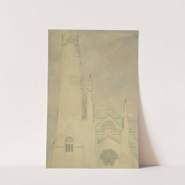 Ontwerp voor een kerk (1877 - 1932) by Marius Bauer