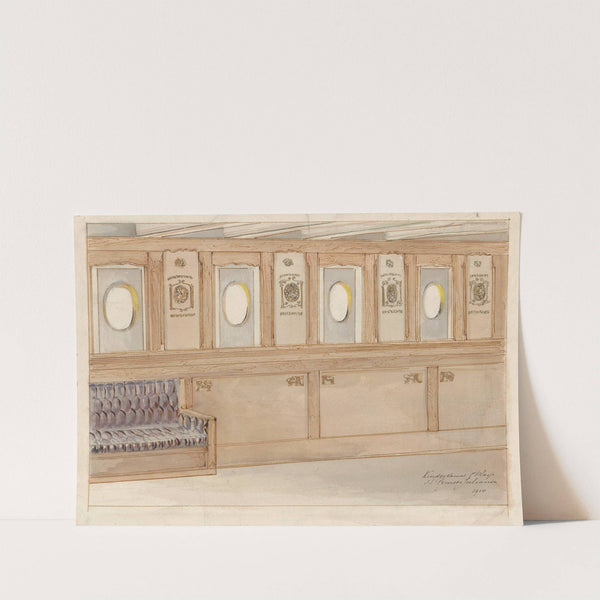 Ontwerp voor een kinderkamer Eerste Klas op de S.S. Prinses Juliana (1910) by Carel Adolph Lion Cachet