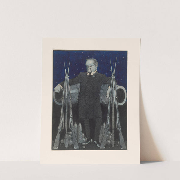 Ontwerp voor een politieke spotprent op Abraham Kuyper by Albert Hahn