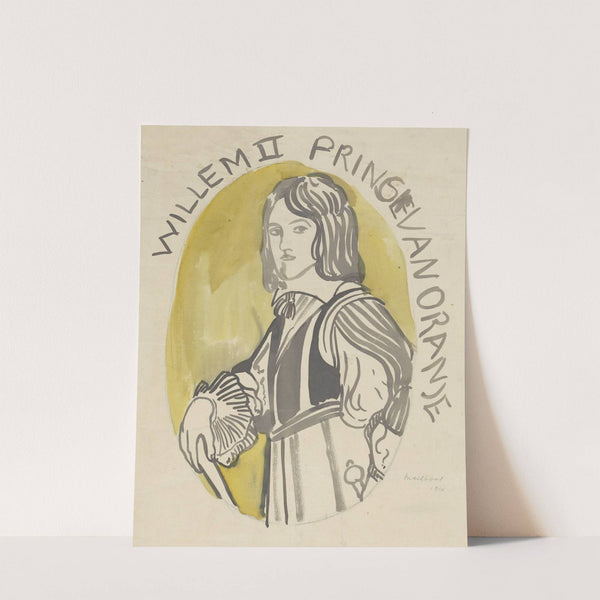 Ontwerp voor een schildering in de Mailboot; Willem II Prins van Oranje (1874) by Carel Adolph Lion Cachet