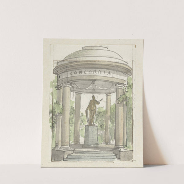 Ontwerp voor een Tempel der Eendracht (c. 1752 - c. 1819) by Jurriaan Andriessen