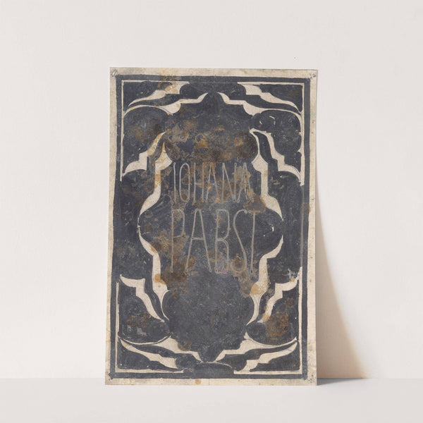 Ontwerp voor ex libris van Johanna Pabst (1874) by Carel Adolph Lion Cachet