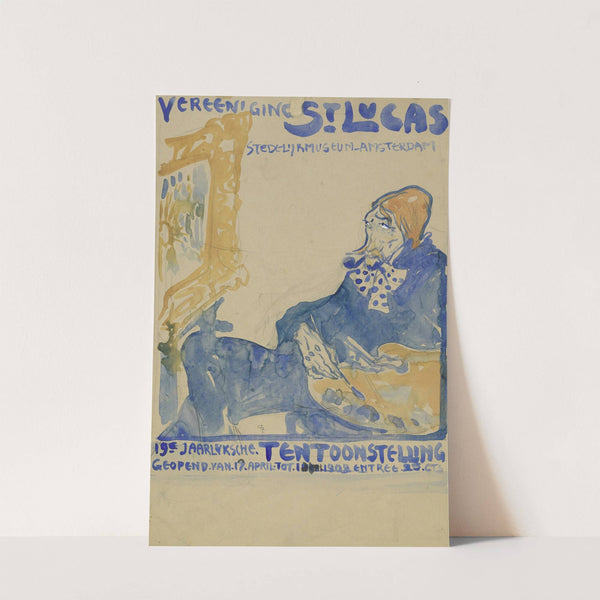 Ontwerp voor het affiche van de 19e jaarlijkse Tentoonstelling van Vereening St. Lukas in het Stedelijk Museum te Amsterdam (1891) by Leo Gestel