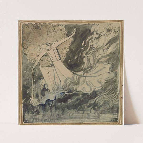 Ontwerp voor het titelblad van De Gijsbrecht van Aemstel (c. 1893) by Antoon Derkinderen