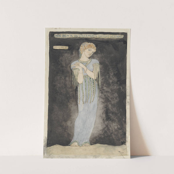 Ontwerp voor kostuum voor Deiopeia by Richard Nicolaüs Roland Holst