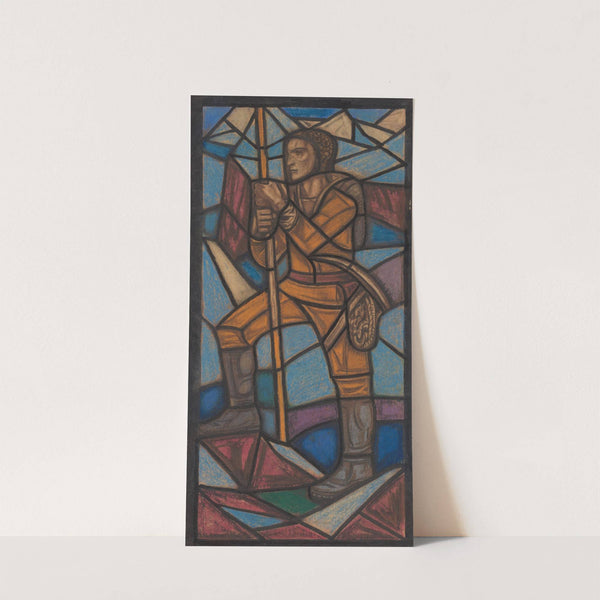 Ontwerp voor raam in het Nederlands Paviljoen op de tentoonstelling Arts Décoratifs te Parijs, 1925 by Richard Nicolaüs Roland Holst