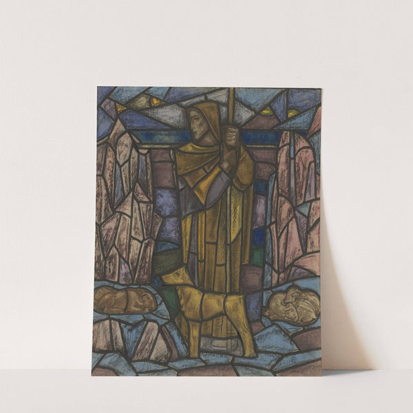 Ontwerp voor raam in het Nederlands Paviljoen op de tentoonstelling Arts Décoratifs te Parijs, 1925 by Richard Nicolaüs Roland Holst