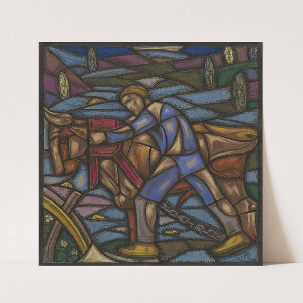 Ontwerp voor raam in het Nederlands Paviljoen op de tentoonstelling Arts Décoratifs te Parijs, 1925 (1925) by Richard Nicolaüs Roland Holst