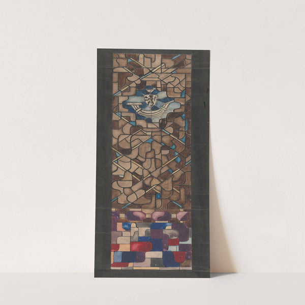 Ontwerp voor raam met wapen in het stadhuis te Amsterdam (1878 - 1938) by Richard Nicolaüs Roland Holst