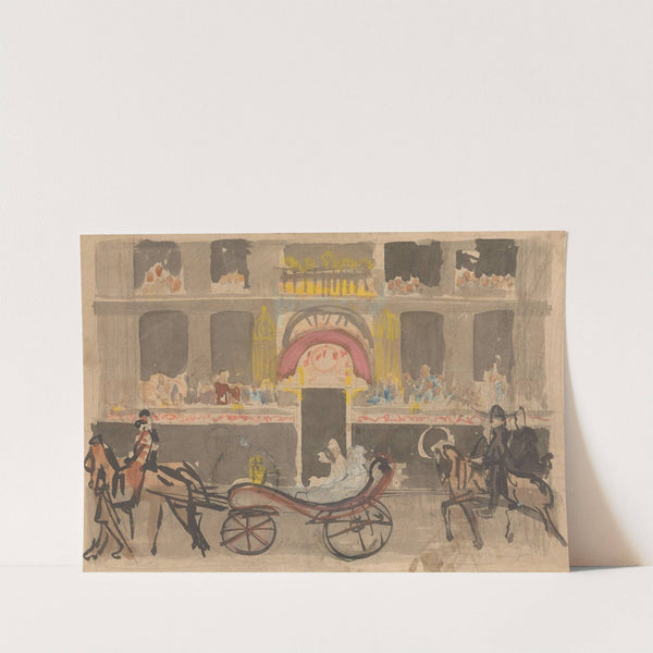 Ontwerp voor versiering voor Herengracht 527 (1898) by Carel Adolph Lion Cachet