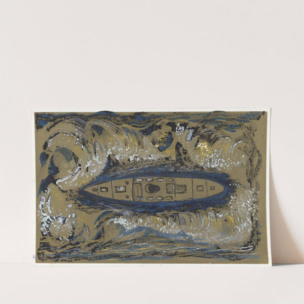 Ontwerp voor vignet van de Koninklijke Paketvaart Maatschappij (1874) by Carel Adolph Lion Cachet