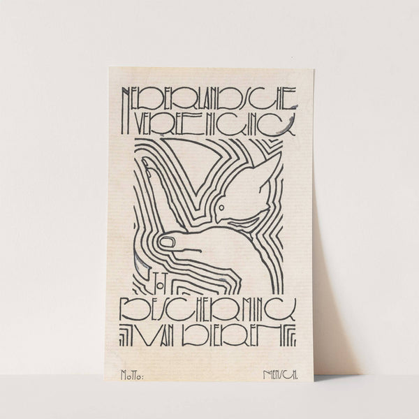 Ontwerp voor vignet voor Vrouwenclub' by Leo Gestel