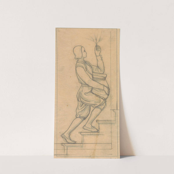 Ontwerp voor wandschildering in de Beurs van Berlage; scène uit de legende van het vrouwtje van Stavoren by Antoon Derkinderen