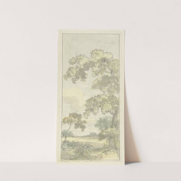 Ontwerp voor wandschildering met Hollands landschap (c. 1752 - c. 1819) by Jurriaan Andriessen