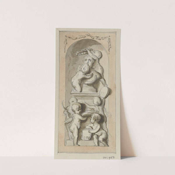 Ontwerptekening voor een kamerwand (1760 - 1819) by Jurriaan Andriessen