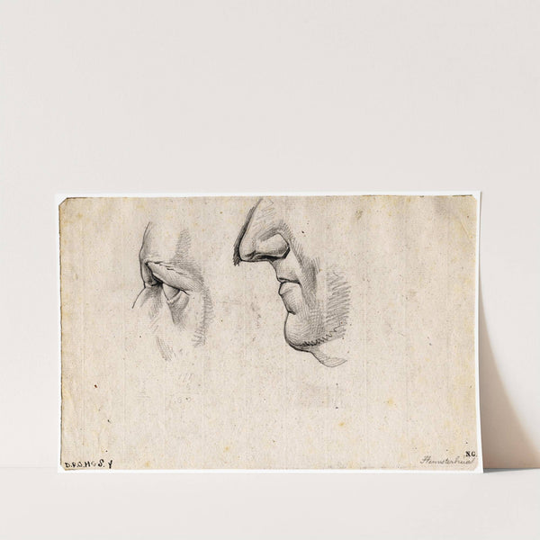 Oog, neus en kin v. Franciscus Hemsterhuys by David Humbert de Superville