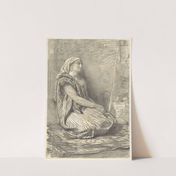 Oosterse vrouw by August Allebé