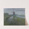 Oostzijdse Mill along the River Gein by Moonlight by Piet Mondrian