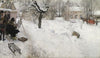 Open-Air Painter. Winter-Motif from Åsögatan 145, Stockholm