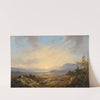 Open Landscape at Sunset by Remigius Adrianus van Haanen