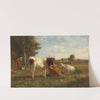Open Landscape with Cows by Otto von Thoren