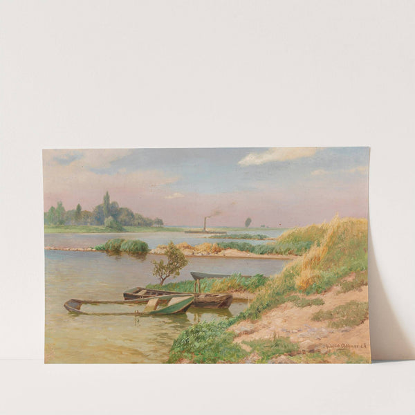 Open River Landscape by Heinrich Böhmer