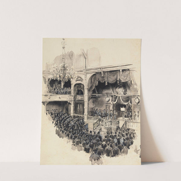 Opening Scene Of Japanese Parliament (1890) by Robert Frederick Blum