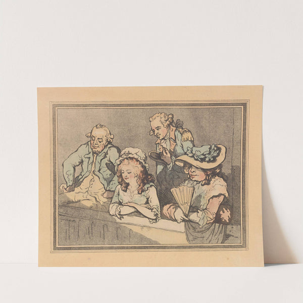 Opera box with two couples (1785) by Thomas Rowlandson