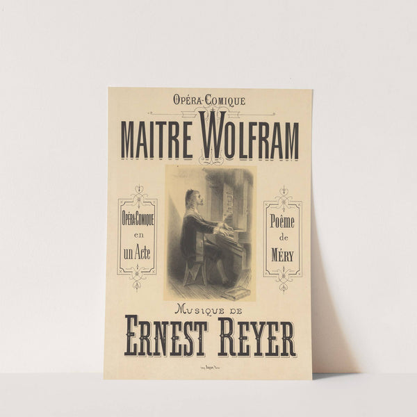 Opéra-Comique. Maître Wolfram (1854) by Antonin-Marie Chatinière