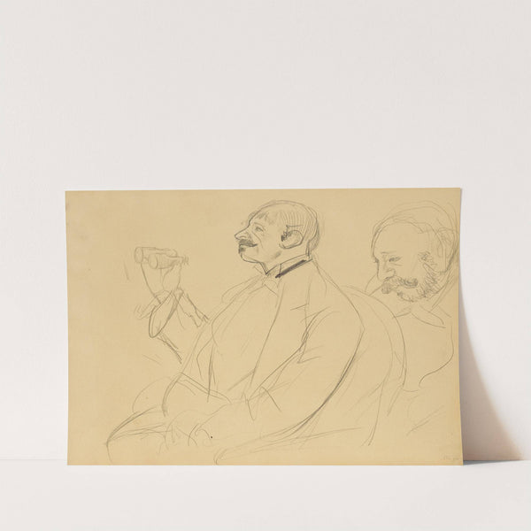 Opera Fan and Ernest Reyer (1877) by Edgar Degas