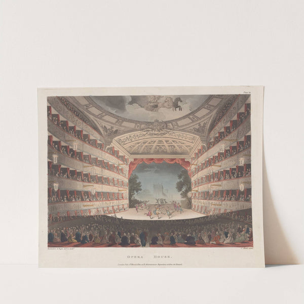Opera House (1809) by Thomas Rowlandson