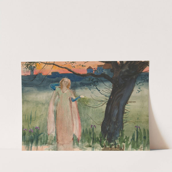 Ophelia by the brook – Act IV, Scene VII, Hamlet by Edwin Austin Abbey