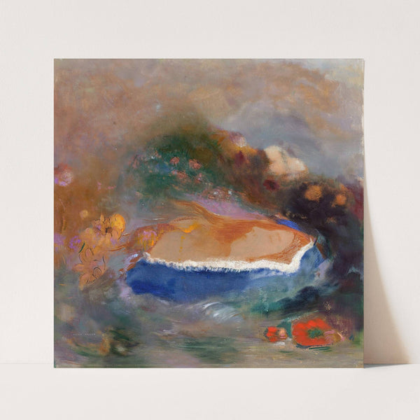 Ophelia with a Blue Wimple in the Water by Odilon Redon